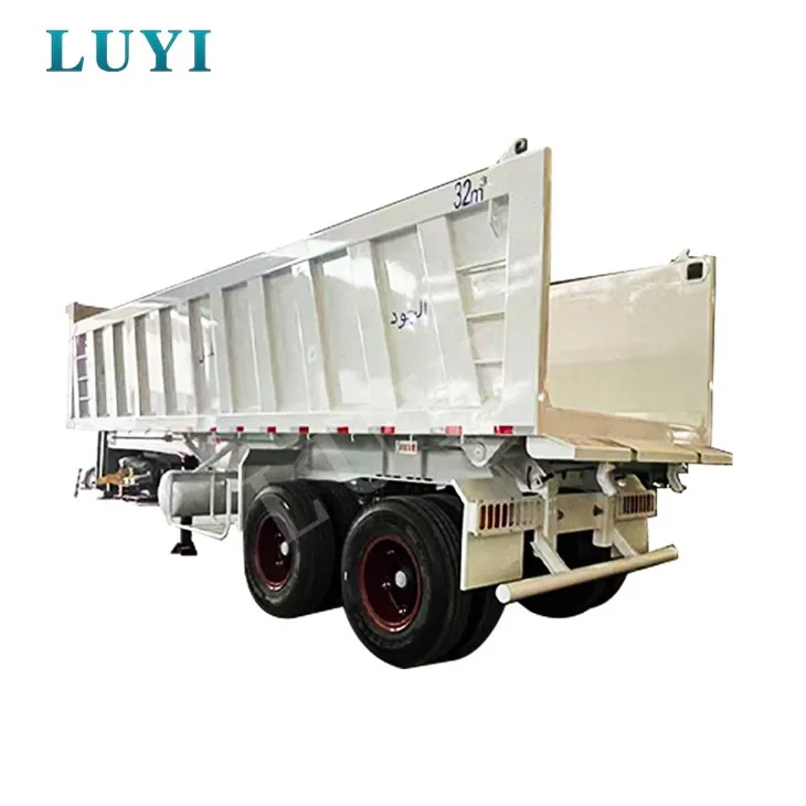 Dvoosovinska kamionska prikolica Visokokvalitetna stražnja poluprikolica za istovar