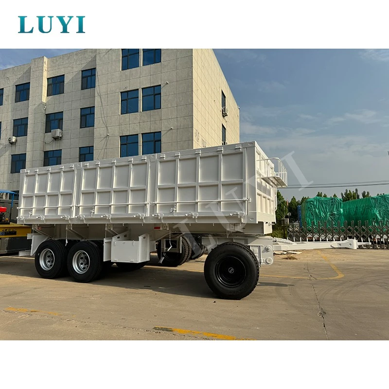 3-axle 40-ton Cargo Transport Traction Side-tipping Dump Trailer best