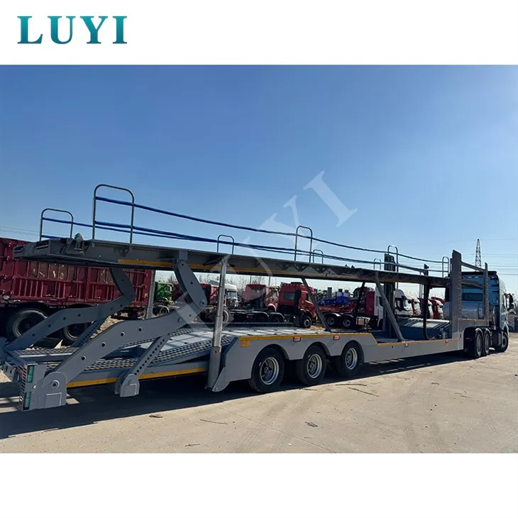 3 osovina s dvostrukom palubom 8 vozila za nosač prijevoznog automobila Polup prikolica