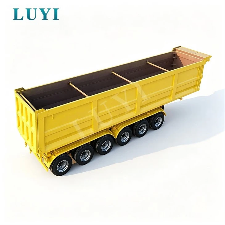 6 Axle Heavy Load Rear Tipper Semi Trailer For Bulk Goods Hauling high quality 6 Axle Heavy Load Rear Tipper Semi Trailer For Bulk Goods Hauling high quality