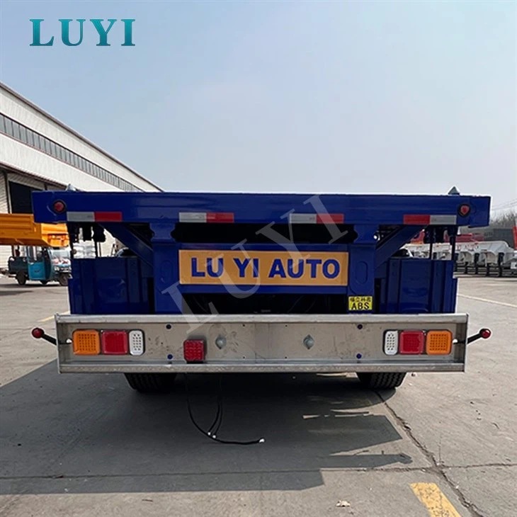 Four Axle Flatbed For Cargo Haulage factory