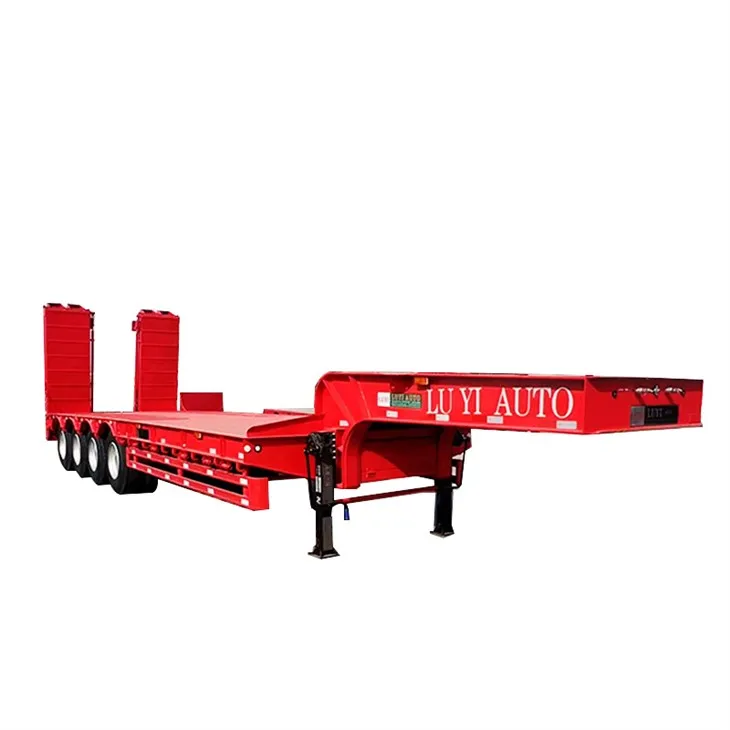 Lowboy poluprikolica za prijevoz teških bagera